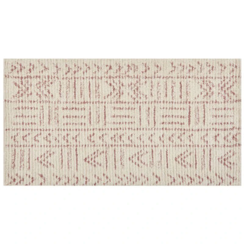 Image of Beliani Rug Edirne Beige 80 X 150 Cm Cotton