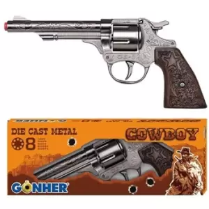 Image of Gonher Diecast Metal 8 Ring Shot Cowboy Gun
