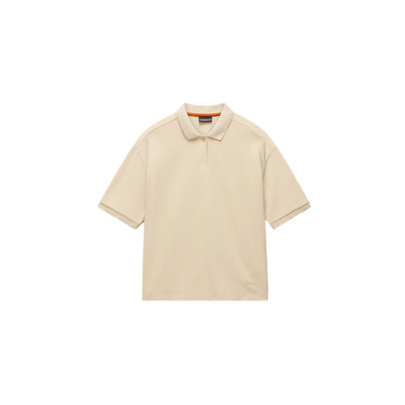 Image of Womens polo shirt Napapijri Brilho Beige Female 2XS