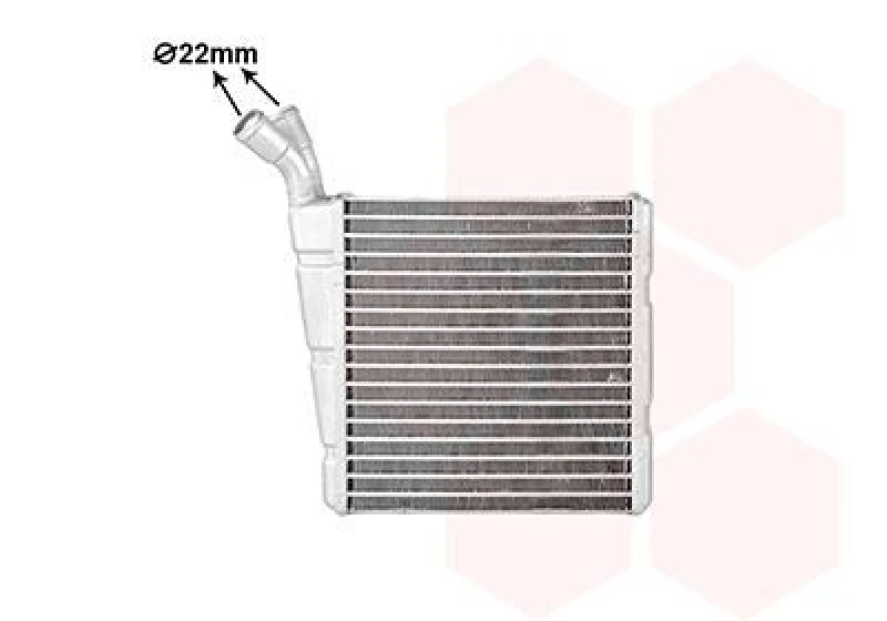 Image of VAN WEZEL Engine radiator VAN WEZEL 58012706