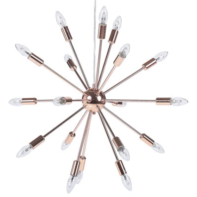 Image of Beliani Pendant Lamp Maguse Metal Copper