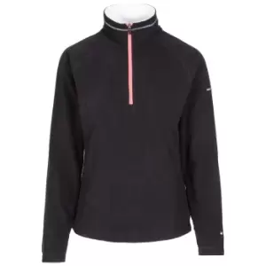 Image of Trespass Womens/Ladies Skylar Fleece Top (XXL) (Black/White)