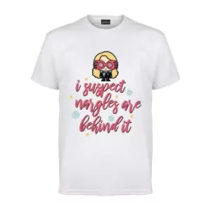 Image of Harry Potter Mens Nargles Are Behind It T-Shirt (L) (White)