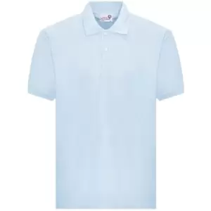 Image of Awdis Boys Academy Pique Polo Shirt (S) (Sky Blue)