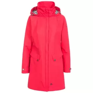 image of Trespass Womens/Ladies Rainy Day Waterproof Jacket (L) (Red)