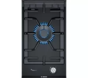 Image of Bosch PRA3A6B70 Serie 8 30cm Domino Gas Wok Burner in Black Glass