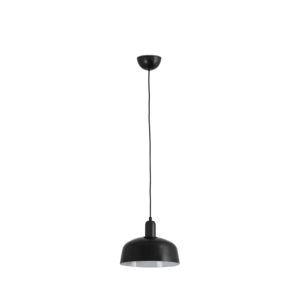 image of Tatawin Medium Black Dome Pendant Lamp