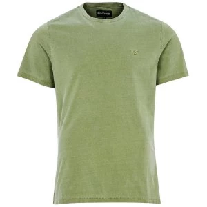 image of Barbour Mens Garment Dyed Tee Lt Moss Medium