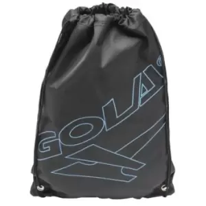 image of Gola Childrens/Kids Outline Drawstring Gym Sack/Bag (One Size) (Black/Blue)