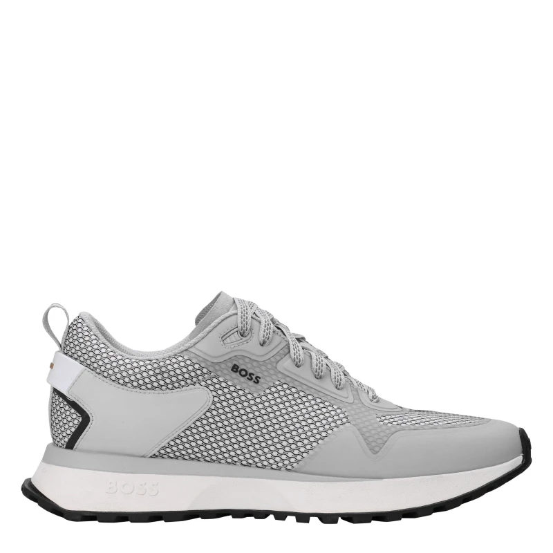 Image of BOSS Jonah Runner Style Trainer - Grey Grey 8
