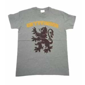 Image of Gryffindor University Grey Reverse Harry Potter Unisex T-Shirt Ex Ex Large