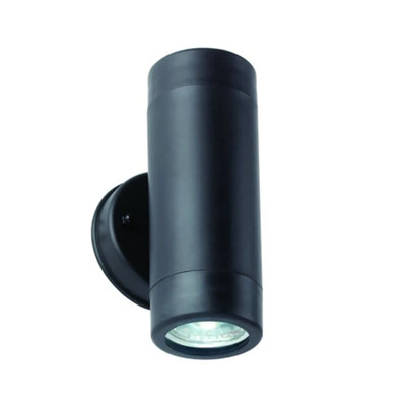 Image of Netlighting Icarus Outdoor Up Down 2 Light Wall IP44 5W Black Polypropylene White