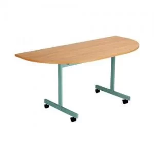 Image of Jemini D-End Tilt Table 1600x800x720mm BeechSilver KF822479 KF822479