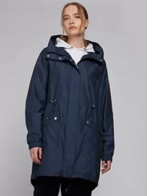 Image of Barbour International Suzuka Showerproof -metallic Blue Size 10, Women