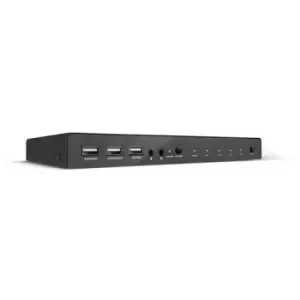 Image of Lindy KVM Switch HDMI 18G USB 2.0 & Audio 4 Port