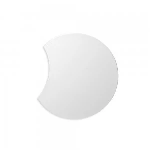 image of Flush Wall Lamp 25cm Round, 480lm, 8W LED 3000K Matt White, Acrylic