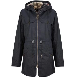 Image of Barbour Womens Watson Wax Jacket Royal Navy/Dress 10