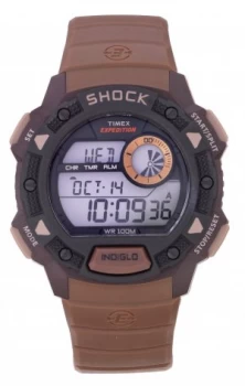 image of Timex Mens Expedition Shock Resistant Brown Strap Watch