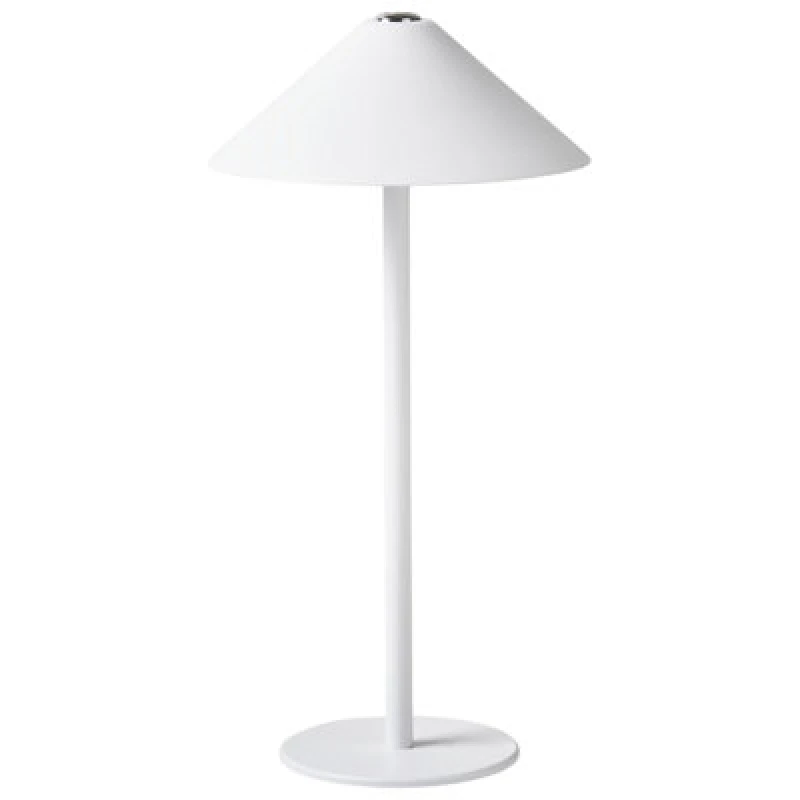 Image of Beliani Wireless LED Table Lamp Francoli With Dimmer Metal White