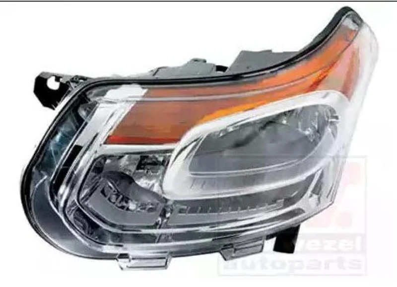 Image of VAN WEZEL 0928961 Headlights H7/H1, Left, with motor for headlamp levelling Headlight (259)