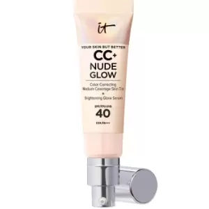 Image of IT Cosmetics CC+ and Nude Glow Lightweight Foundation and Glow Serum with SPF40 32ml (Various Shades) - Fair Beige