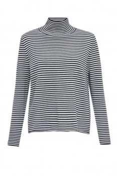 image of Great Plains Bella Basics High Neck Top Black White