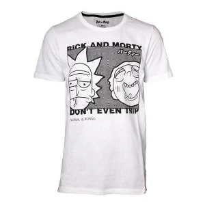 Image of Rick And Morty - The Vortex Mens Large T-Shirt - White