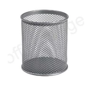 Image of 5 Star Office Pencil Holder Wire Mesh Silver