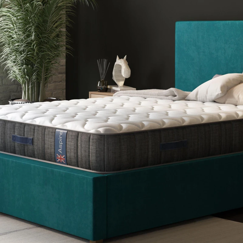 Image of Aspire Aspire Medium Comfort Hybrid Pocket Mattress in White Size: Small Single White Small Single Unisex 5057632299352