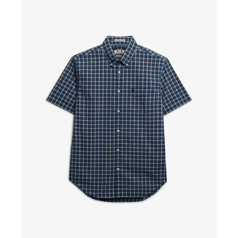 Image of Superdry Poplin shirt Superdry Preppy Bleu Male S