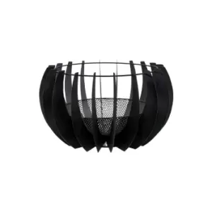 Ivyline Outdoor Solis Firebowl In Matt Black H:30 Cm x W:50 Cm