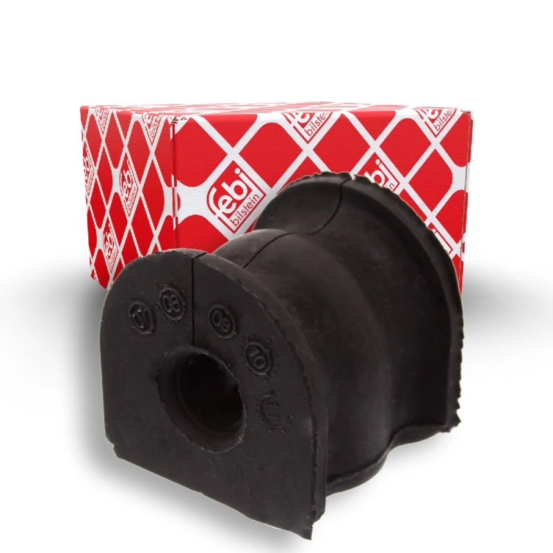 Image of FEBI BILSTEIN 42057 Stabilizer Bushes Rear Axle, Rubber Rubber Anti-roll Bar Bush Kit (1334)