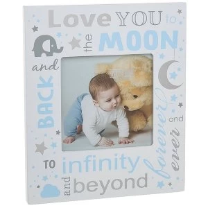 Image of Love You To Moon Baby Boy Frame 4x4
