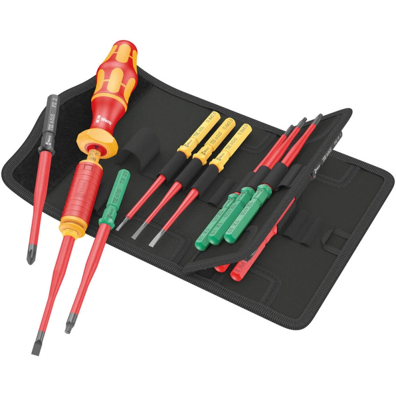 Image of Wera Kraftform Kompakt 15 Piece VDE Insulated Torque Screwdriver Set 1.2 - 3Nm 5006605001