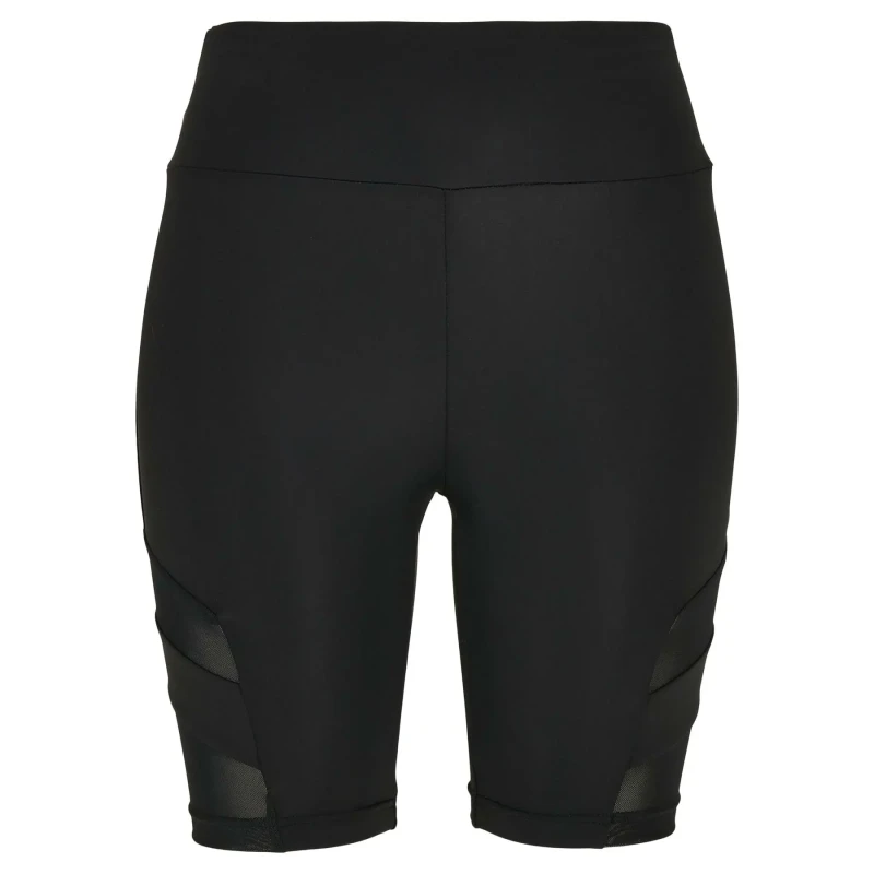 Image of Urban Classics Womens high waist shorts Urban Classics Tech Mesh Noir Female L