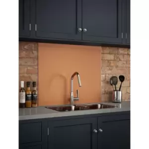 image of Copper Glass Kitchen Splashback 900mm x 750mm - Copper