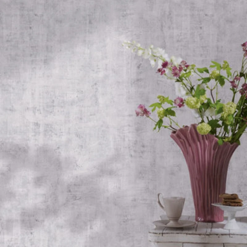 Image of Galerie Industrial Effects Silver Glass Stone Concrete Texture Wallpaper Roll