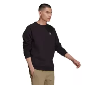 Image of Cotton Mix Sweatshirt with Small Trefoil Logo and Crew Neck