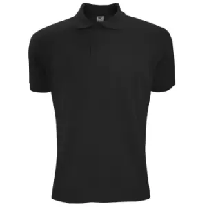 image of SG Mens Polycotton Short Sleeve Polo Shirt (S) (Black)