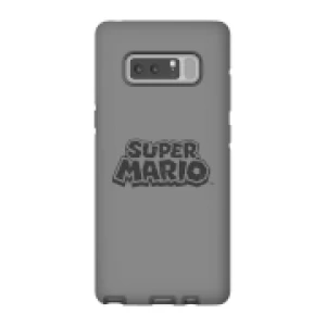 Image of Nintendo Super Mario Distressed Logo Phone Case - Samsung Note 8 - Tough Case - Gloss