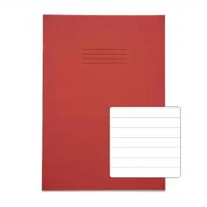 image of RHINO 13 x 9 A4 Oversized Exercise Book 40 Pages 20 Leaf Red 12mm