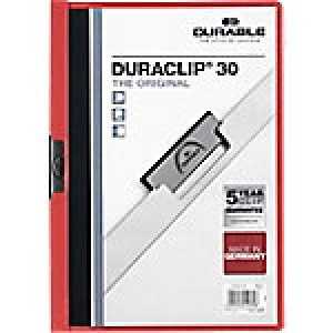 Image of Durable Clip File 2200-03 A4 Red