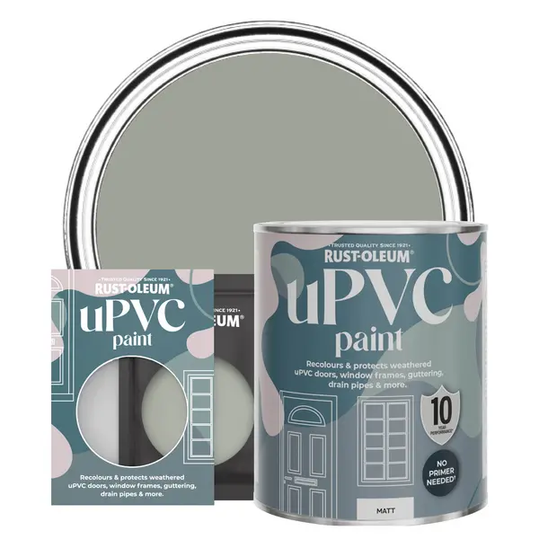 Image of Rust-Oleum uPVC Paint, Matt Finish - TEA LEAF - 750ml