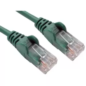 Image of Cables Direct 0.5m Economy 10/100 Networking Cable - Green