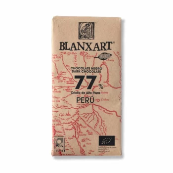 image of Blanxart Organic Peru Dark 77% Chocolate - 80g