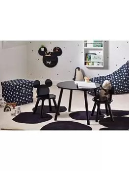 Mickey Mouse Toddler Table And 2 Chair Set - Black