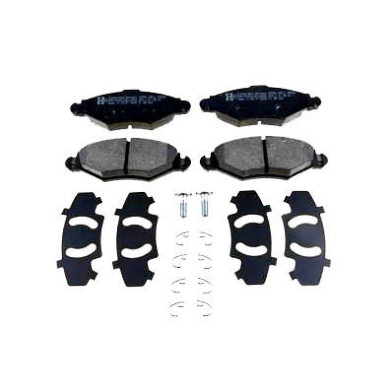 Image of ZIMMERMANN 23598.180.1 Brake pad set Front Axle, with spring, with bolts/screws Brake Pad Set,disc brake (402)