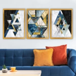 image of 3AC170 Multicolor Decorative Framed Painting (3 Pieces)