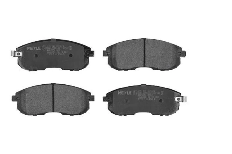 Image of MEYLE 025 242 8016/W Brake pad set Front Axle, with acoustic wear warning, Original Quality, with anti-squeak plate Brake Pad Set,disc brake (402)