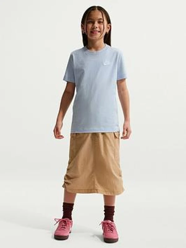 Image of Nike Futura T Shirt Junior Boys - Blue Male 7 - 8 Years